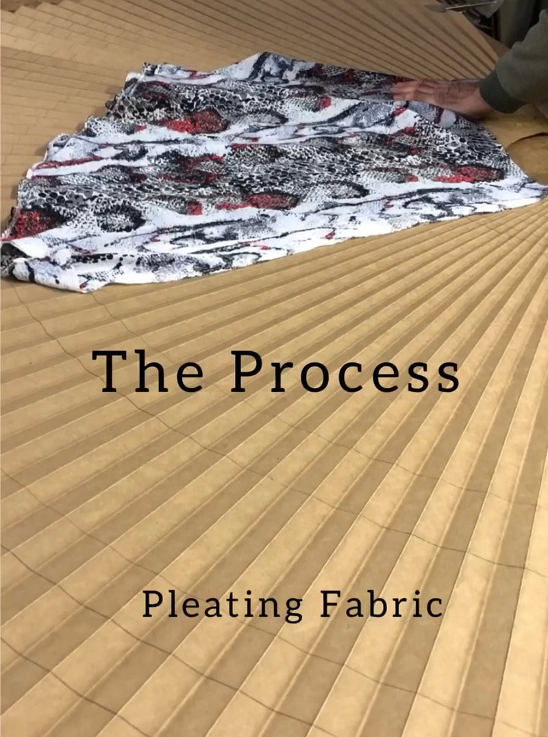 Behind The Scenes At Yan Neo - Pleating Fabric Process - Yan Neo London