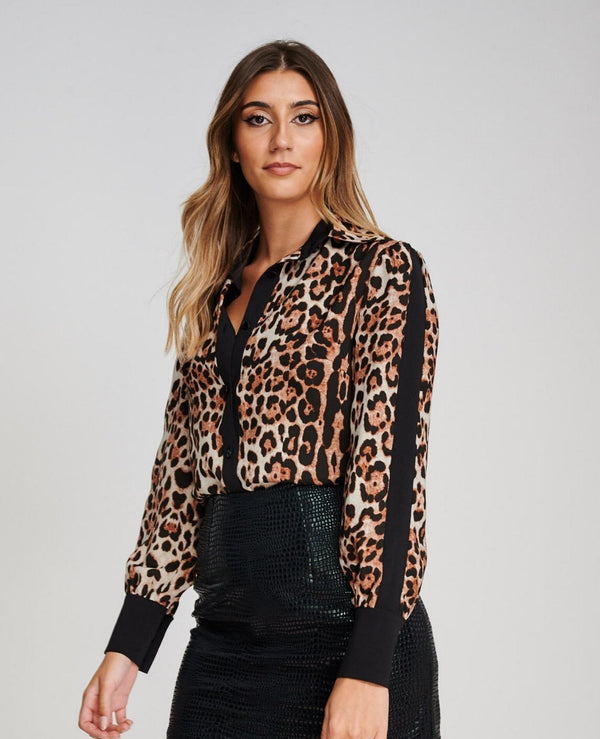 Yan Neo London ELPIS Leopard Print Fitted Shirt - Yan Neo London