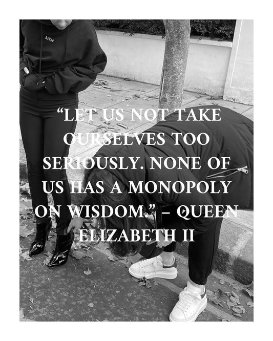 Founder Yan NOT Taking Herself Too Seriously - As The Queen Suggests... - Yan Neo London
