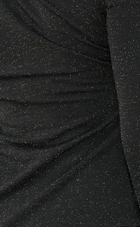 DITE - Black Ruched Long Sleeved Dress - Yan Neo London
