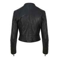 Yan Neo London Clio Black Leather Biker Jacket - Yan Neo London