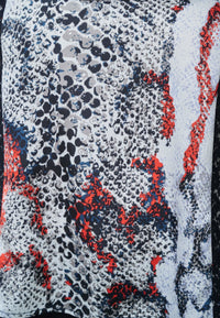 Yan Neo London LEA Reversible Snake Print Multi Coloured Lace Trim Cami Top - Yan Neo London